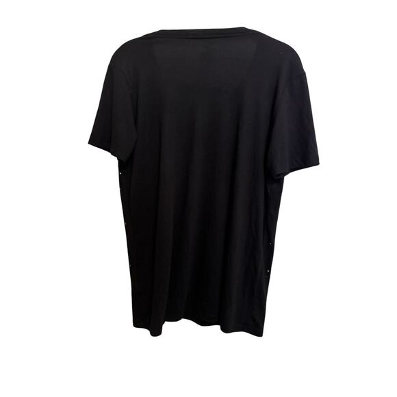 Disney Star Wars Baby Yoda Mandalorian V Neck Galaxy Print Pop Culture Tee LG - Picture 3 of 15